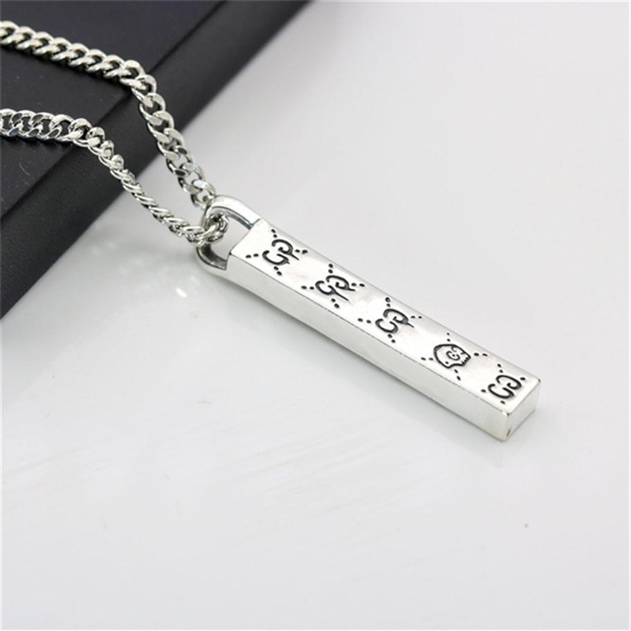 20 OFF designer jewelry Gu Qi personality Thai silver threedimensional rectangular Ghost Skull elf pendant men039s and women