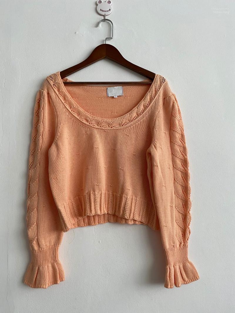 Women's Sweaters Women's Women Sweater 2022 Early Autumn Ruffled Hollow Trumpet Sleeve Round Neck Pullover Cotton 2 Colors, Khaki
Women's Sweaters Women's Women Sweater 2022 Early Autumn Ruffled Hollow Trumpet Sleeve Round Neck Pullover Cotton 2 Colors, Khaki