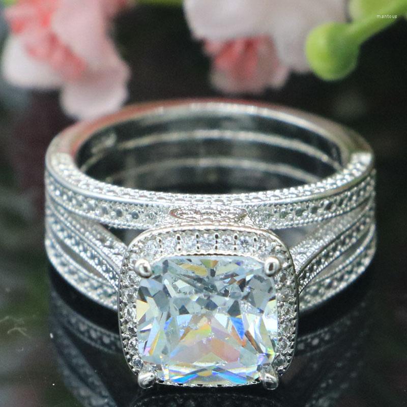 Cluster Rings 12x12mm Romantic 9.6g Bright White Cubic Zircon Bride Engagement Silver Drop
Cluster Rings 12x12mm Romantic 9.6g Bright White Cubic Zircon Bride Engagement Silver Drop