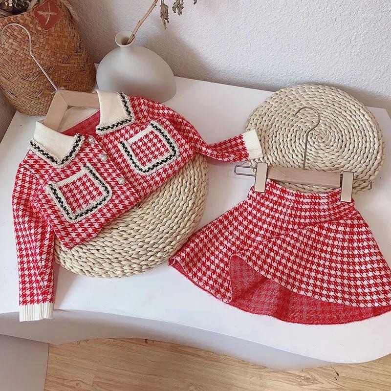Clothing Sets Children's Spring Autumn Clothes Toddler Girls Plaid Knit Cardigan Skirt Birthday Korean Set Kids Fashion Outfits 2Pcs, Black
Clothing Sets Children's Spring Autumn Clothes Toddler Girls Plaid Knit Cardigan Skirt Birthday Korean Set Kids Fashion Outfits 2Pcs, Black