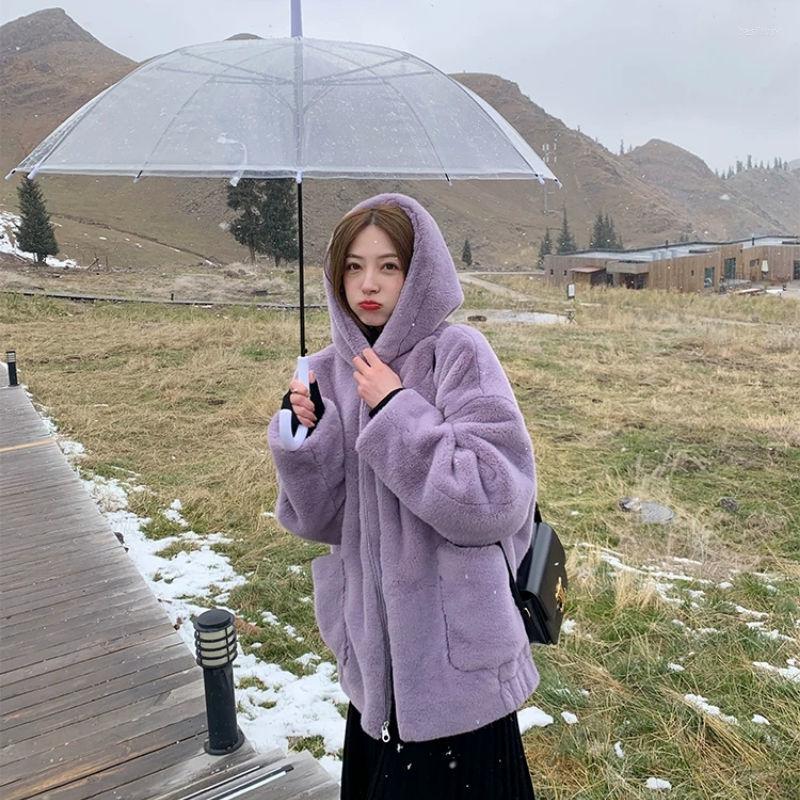 Women' Fur Women 2022 Winter Fashion Faux Hood Coat Female Loose Fake Jackets Ladies Solid Color Warm Overcoats R328, Haiyanse
Women' Fur Women 2022 Winter Fashion Faux Hood Coat Female Loose Fake Jackets Ladies Solid Color Warm Overcoats R328, Haiyanse