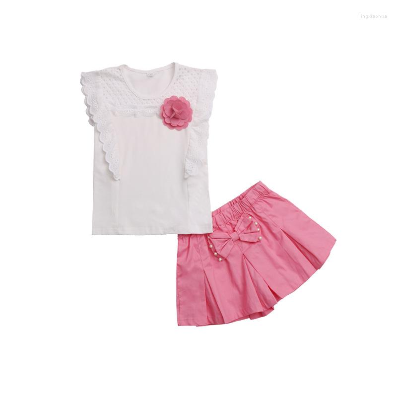 Clothing Sets Teenager Girls Pearl Lace Short Sleeve T-shirt Pants 2022 Summer Children Baby Clothes 3-12 Years Old, Pink
Clothing Sets Teenager Girls Pearl Lace Short Sleeve T-shirt Pants 2022 Summer Children Baby Clothes 3-12 Years Old, Pink