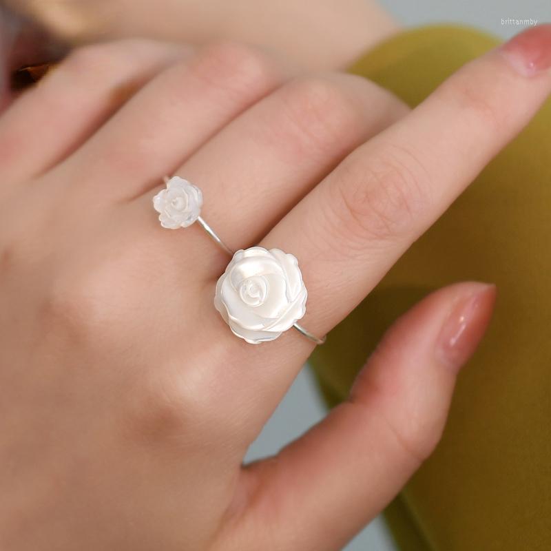 Cluster Rings Natural Shell Flower Ring 925 Sterling Silver Handmade Jewelry Unique For Women Gift
Cluster Rings Natural Shell Flower Ring 925 Sterling Silver Handmade Jewelry Unique For Women Gift