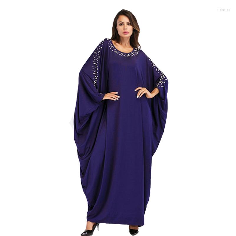 Ethnic Clothing Kaftan Abaya Muslim Women Long Dress Maxi Robe Oversized Beading Batwing Sleeve Caftan Dubai Gown Casual O-neck Ramadan
Ethnic Clothing Kaftan Abaya Muslim Women Long Dress Maxi Robe Oversized Beading Batwing Sleeve Caftan Dubai Gown Casual O-neck Ramadan