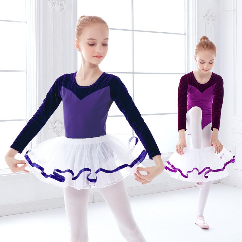 Stage Wear Children Girls Ballet Leotard Gymnastics Bodysuits Long Sleeve Velvet Splice Tutu Dance Suit Winter Fall, Blue
Stage Wear Children Girls Ballet Leotard Gymnastics Bodysuits Long Sleeve Velvet Splice Tutu Dance Suit Winter Fall, Blue