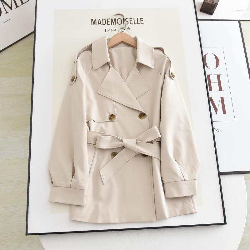 Women' Trench Coats SuperAen Korean Coat For Women Korea Double Breasted Belt 2022 Autumn Suit Collar Windbreaker, White
Women' Trench Coats SuperAen Korean Coat For Women Korea Double Breasted Belt 2022 Autumn Suit Collar Windbreaker, White