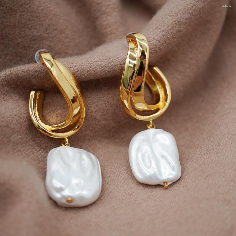 Dangle Earrings Fashion In 2022 Exaggerated Simple And Generous Metal Texture Special-shaped Pearl For Women
Dangle Earrings Fashion In 2022 Exaggerated Simple And Generous Metal Texture Special-shaped Pearl For Women