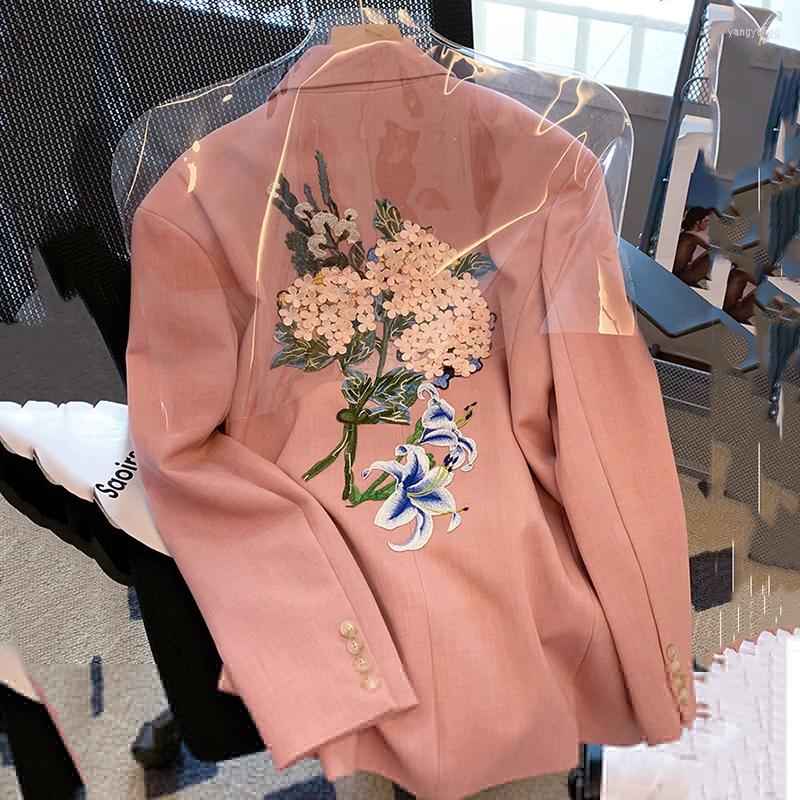 Women's Suits Female Heavy Industry Suit Jacket Embroidered Flowers Spring Autumn Design Sense Siche Blazer Casual Office Women's, Pink
Women's Suits Female Heavy Industry Suit Jacket Embroidered Flowers Spring Autumn Design Sense Siche Blazer Casual Office Women's, Pink
