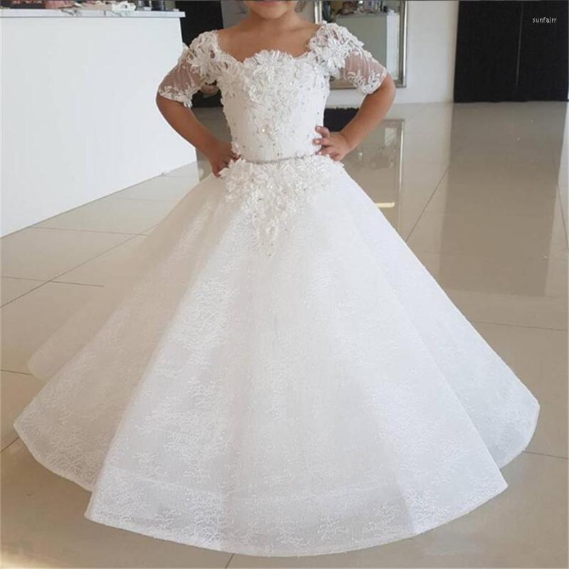 Girl Dresses White Ivory Sweet Flower Dress Applique Floor Length Organza Sleeveless For Wedding Kids Pageant Holy Communion Prom FL30
Girl Dresses White Ivory Sweet Flower Dress Applique Floor Length Organza Sleeveless For Wedding Kids Pageant Holy Communion Prom FL30