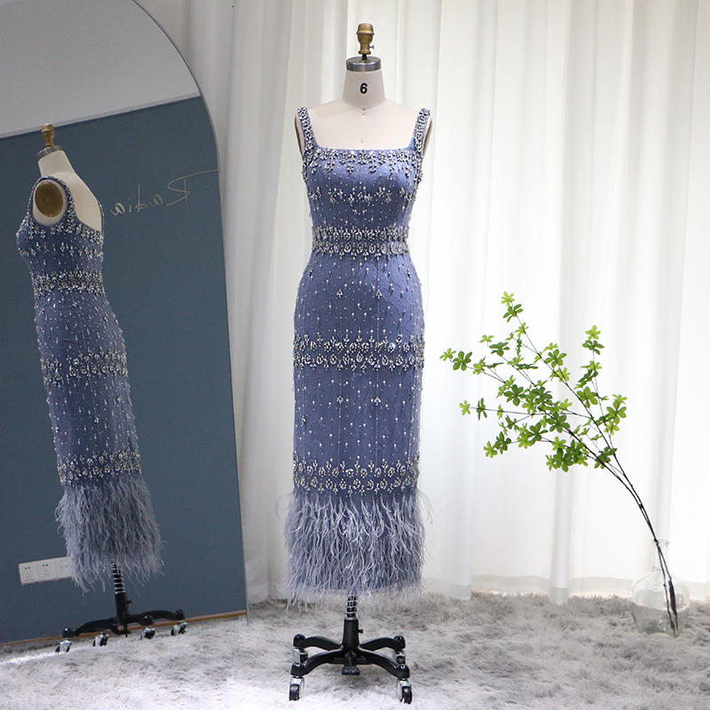 Party Dresses Sharon Said Luxury Crystal Feathers Dubai Evening for Women Wedding Elegant Blue Lace Midi Arabic Formal Gown S279 221119
Party Dresses Sharon Said Luxury Crystal Feathers Dubai Evening for Women Wedding Elegant Blue Lace Midi Arabic Formal Gown S279 221119