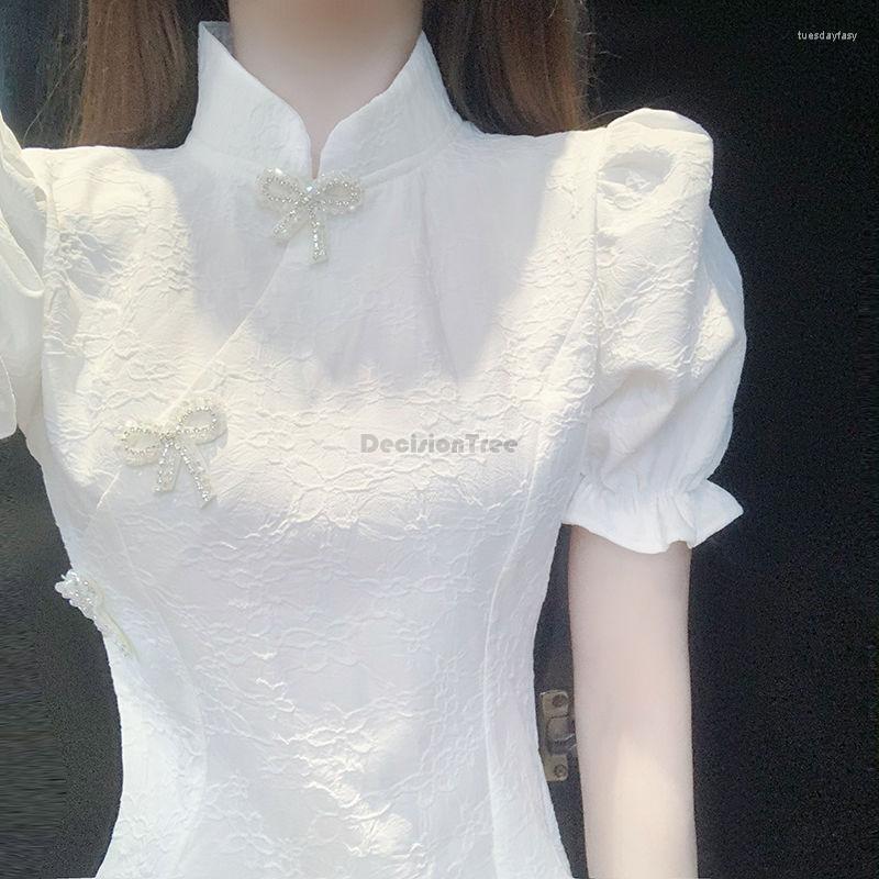 Ethnic Clothing 2022 Chinese Style Improved Pricess Qipao Cheongsam Dress Short Fairy Loose Daliy For Women Stand Collar G531
Ethnic Clothing 2022 Chinese Style Improved Pricess Qipao Cheongsam Dress Short Fairy Loose Daliy For Women Stand Collar G531