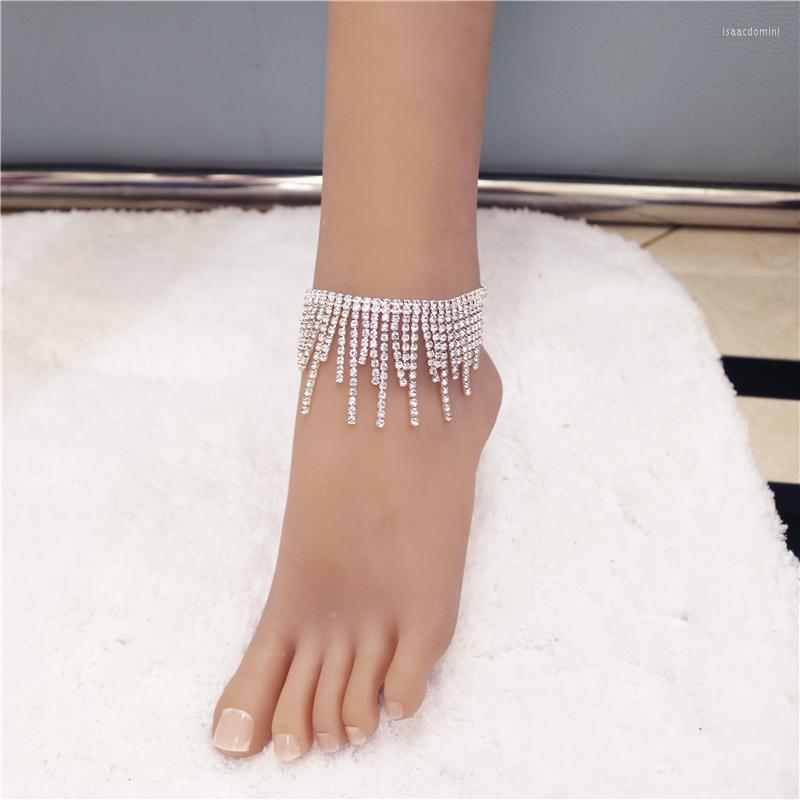 Anklets Luxury Tassel Rhinestone Anklet Chain Jewelry For Women Crystal Beach Bridal Toe Foot Wedding Wholesale
Anklets Luxury Tassel Rhinestone Anklet Chain Jewelry For Women Crystal Beach Bridal Toe Foot Wedding Wholesale