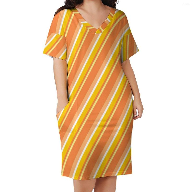 Plus Size Dresses Orange Line Print Dress V Neck Diagonal Stripes Street Style Spring Trendy Casual Woman Clothes, Style-5
Plus Size Dresses Orange Line Print Dress V Neck Diagonal Stripes Street Style Spring Trendy Casual Woman Clothes, Style-5