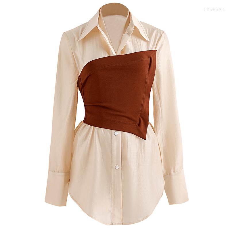 Women' Blouses European Autumn Temperament Design Sense Casual Long-sleeved Outer Wear Tube Shirts Women Tops Fashion Streetwear 2022, White
Women' Blouses European Autumn Temperament Design Sense Casual Long-sleeved Outer Wear Tube Shirts Women Tops Fashion Streetwear 2022, White