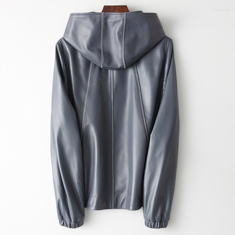 Women's Leather Genuine Jacket Real Sheepskin Coat Spring Autumn Women Clothes 2022 Korean Baseball Jackets MY3853, Blue gray
Women's Leather Genuine Jacket Real Sheepskin Coat Spring Autumn Women Clothes 2022 Korean Baseball Jackets MY3853, Blue gray