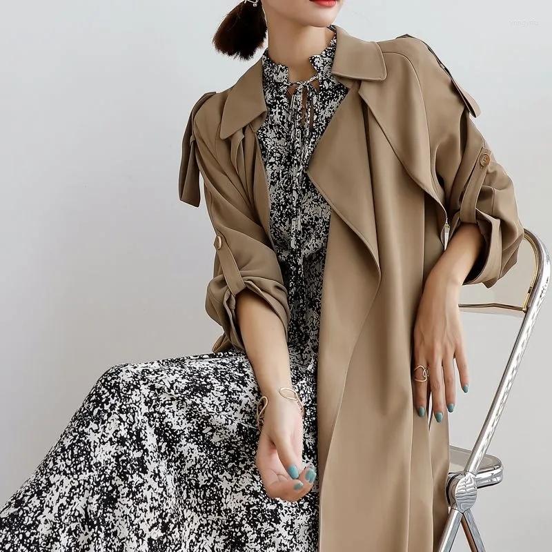 Women' Trench Coats Spring Autumn High-end Coat Women' Mid-length Windbreaker Korean Temperament Loose Basic 2022 Long Women Jacket, Khaki
Women' Trench Coats Spring Autumn High-end Coat Women' Mid-length Windbreaker Korean Temperament Loose Basic 2022 Long Women Jacket, Khaki