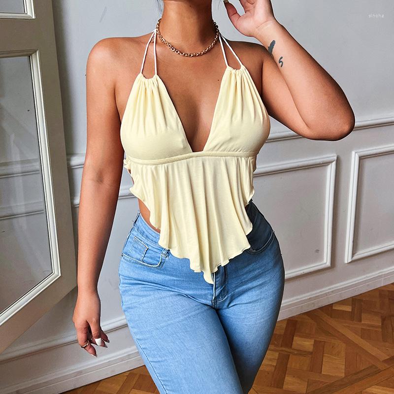 Women' Tanks Y-L Solid Sexy Low Cut Deep V Neck Girl Y2K Tops Women Fashion Halter Lace Up Backless T-Shirt 2022 Summer Vest Tee, Black
Women' Tanks Y-L Solid Sexy Low Cut Deep V Neck Girl Y2K Tops Women Fashion Halter Lace Up Backless T-Shirt 2022 Summer Vest Tee, Black