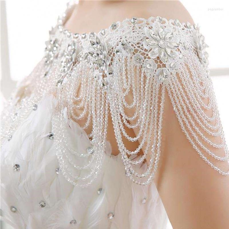 Chains NSY Rhinestone Crystal Handmade Bridal Shoulder Necklace Beaded Women Pageant Prom Wedding Jewelry Lace Necklaces
Chains NSY Rhinestone Crystal Handmade Bridal Shoulder Necklace Beaded Women Pageant Prom Wedding Jewelry Lace Necklaces