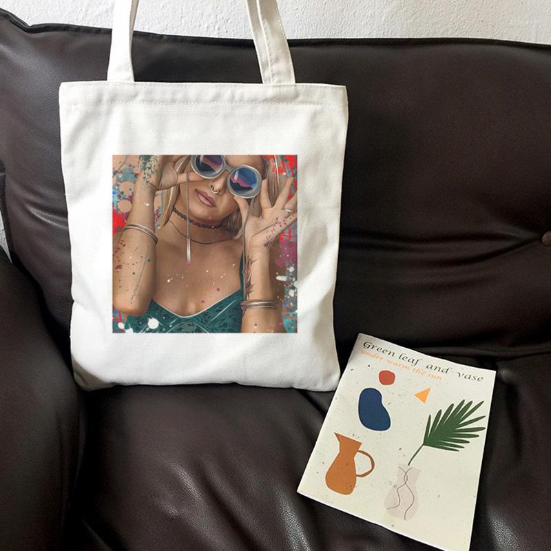 Evening Bags Fashion Punk Sunglasses Girl Shoulder Canvas Color Harajuku Shopping Bag Trendy Handbag Large Capacity Women Wallet, 3724
Evening Bags Fashion Punk Sunglasses Girl Shoulder Canvas Color Harajuku Shopping Bag Trendy Handbag Large Capacity Women Wallet, 3724