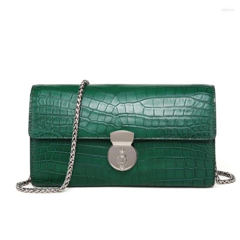 Evening Bags Hongzhiyan Crocodile Leather Women Chain Bag Female Solid Color Pattern One Shoulder Cross, A3
Evening Bags Hongzhiyan Crocodile Leather Women Chain Bag Female Solid Color Pattern One Shoulder Cross, A3