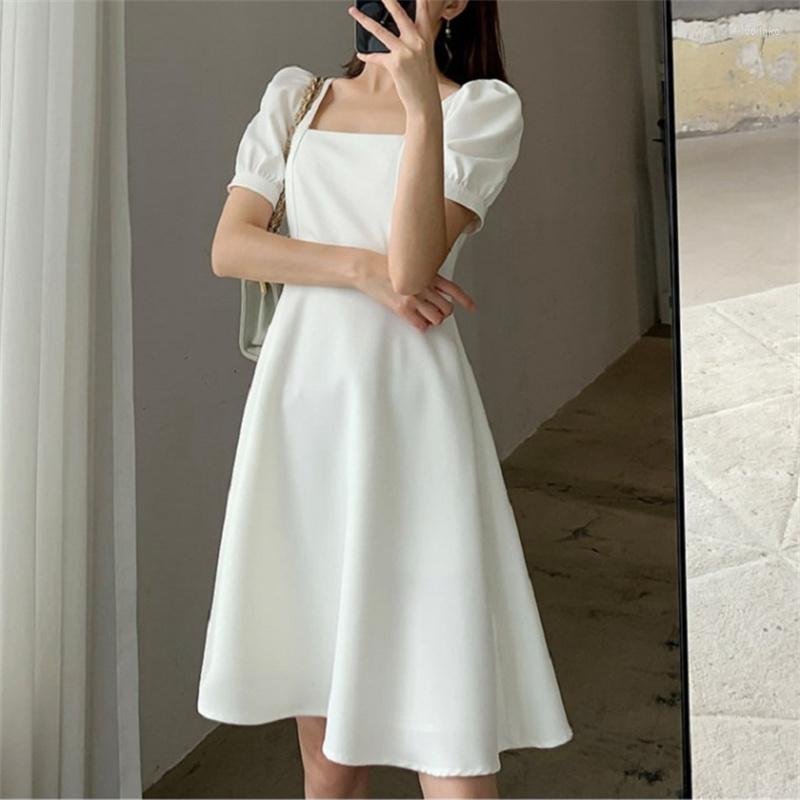 Party Dresses Women Summer Slim Dress Square Neck A-line High Waist Short Sleeve Solid Knee-Length Temperament Elegant Clothing, Black
Party Dresses Women Summer Slim Dress Square Neck A-line High Waist Short Sleeve Solid Knee-Length Temperament Elegant Clothing, Black