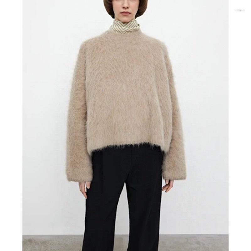 Women's Sweaters IOO Premium Alpaca Solid Women Swaeter 2022 Winter Drop Shoulder Fluffy Sweater, Beige
Women's Sweaters IOO Premium Alpaca Solid Women Swaeter 2022 Winter Drop Shoulder Fluffy Sweater, Beige