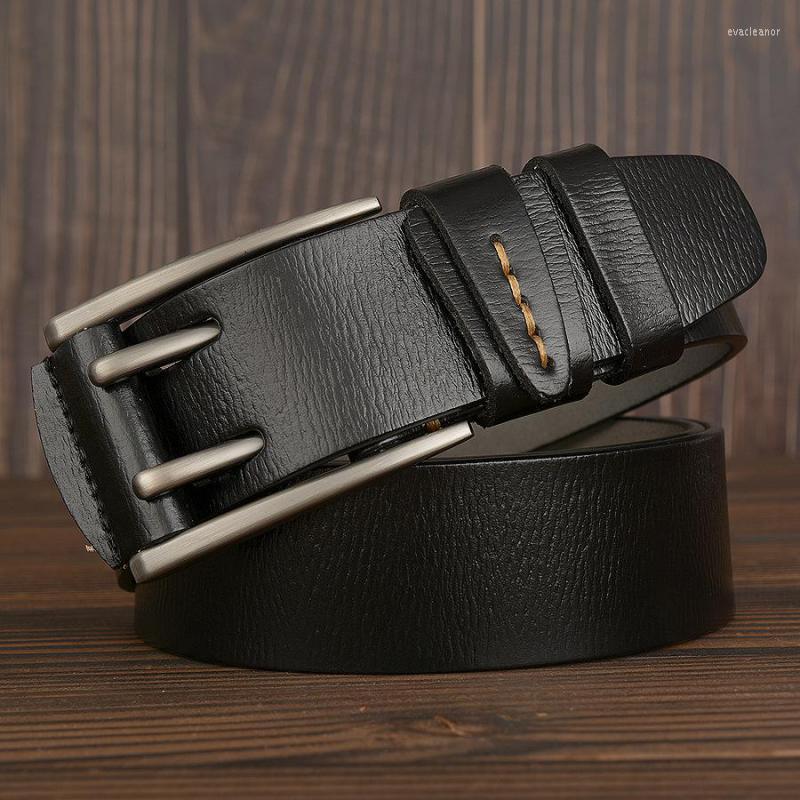 Belts Luxury Domineering Real Cowhide Men's Belt Casual Personality Fashion Designer Double Pin Buckle Jeans For Men, Black
Belts Luxury Domineering Real Cowhide Men's Belt Casual Personality Fashion Designer Double Pin Buckle Jeans For Men, Black