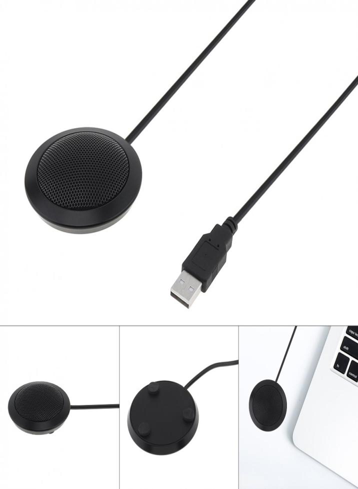 

3V USB Mini Desktop Metal Condenser Microphone Fit for PC Computer for Meeting Game Voice Chat Video