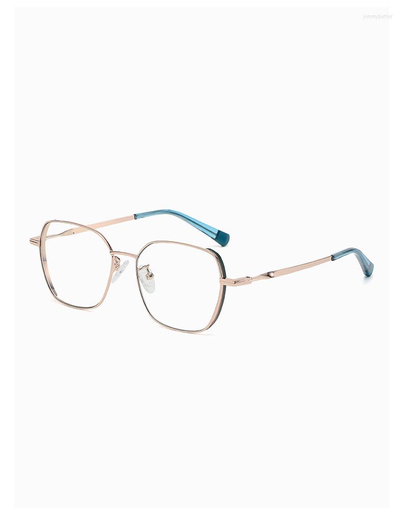 Sunglasses Frames Metal Two Colors Polygonal Anti Blue Light Spectacle Ladies Simple And Fashionable Myopia Eyeglasses LC201
Sunglasses Frames Metal Two Colors Polygonal Anti Blue Light Spectacle Ladies Simple And Fashionable Myopia Eyeglasses LC201