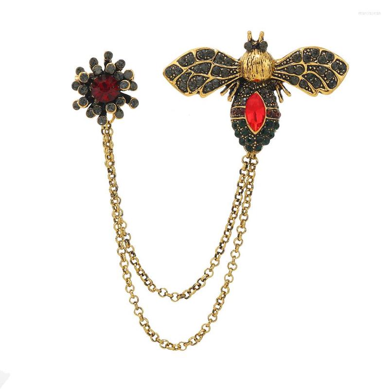 Brooches Morkopela Vintage Rhinestone Bee Pin Brooch Chain Tassel Suit Collar Lapel Shirt High Quality Accessories
Brooches Morkopela Vintage Rhinestone Bee Pin Brooch Chain Tassel Suit Collar Lapel Shirt High Quality Accessories