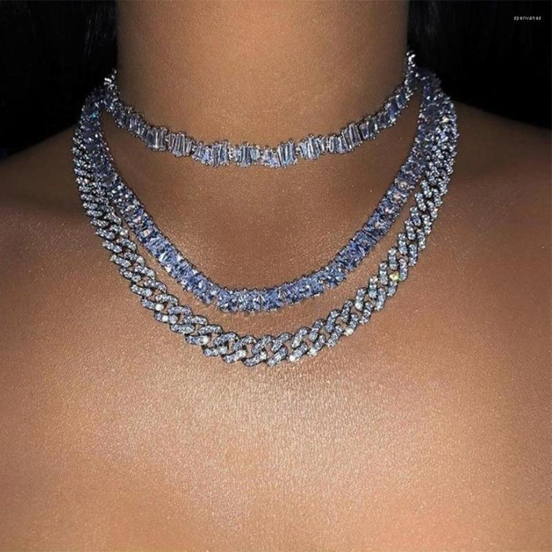 Chains 2022 9mm Clear Crystal Cuban Link Chain Choker Necklace For Women Color Mixed Short Miami Curb Chokers Hip Hop Punk Jewelry
Chains 2022 9mm Clear Crystal Cuban Link Chain Choker Necklace For Women Color Mixed Short Miami Curb Chokers Hip Hop Punk Jewelry