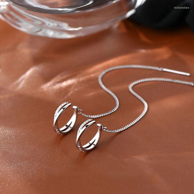 Backs Earrings FS227 Real 925 Sterling Silver Dainty Zircon Ear Cuffs Pierced Tassel Cartilage Earring Fine Jewelry For Women
Backs Earrings FS227 Real 925 Sterling Silver Dainty Zircon Ear Cuffs Pierced Tassel Cartilage Earring Fine Jewelry For Women