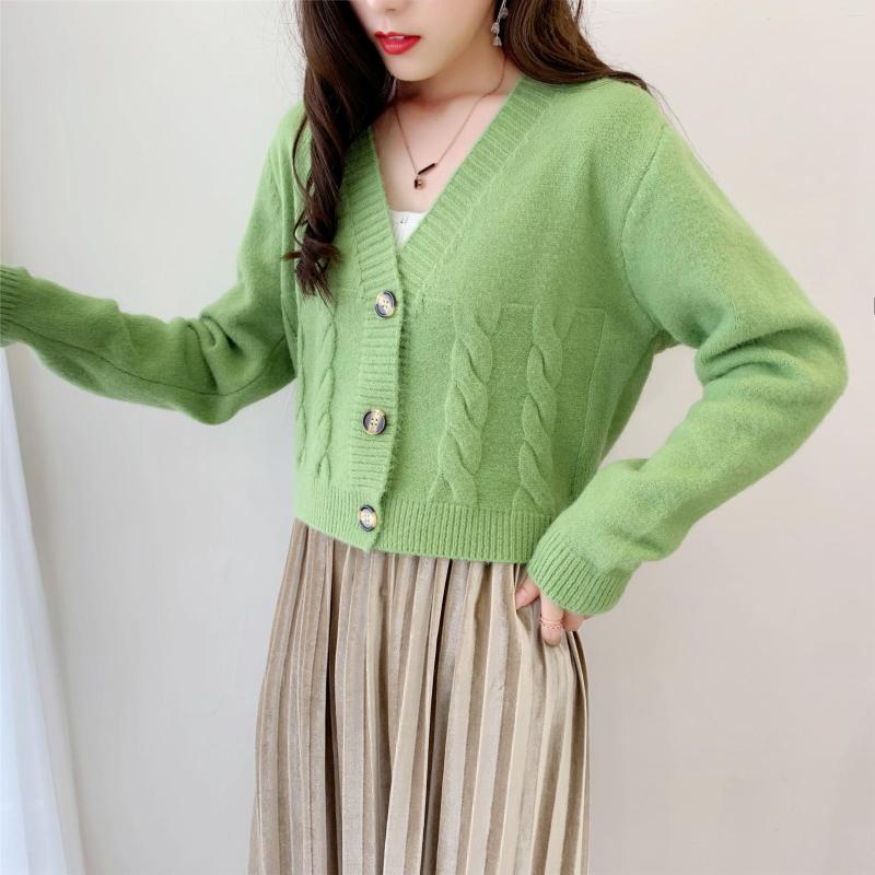 Women's Knits Woman Sweater Cardigan Knitting Solid Color Long Sleeve Button Tall Waist Woman's Clothing Drop LXJ22238, Random color
Women's Knits Woman Sweater Cardigan Knitting Solid Color Long Sleeve Button Tall Waist Woman's Clothing Drop LXJ22238, Random color