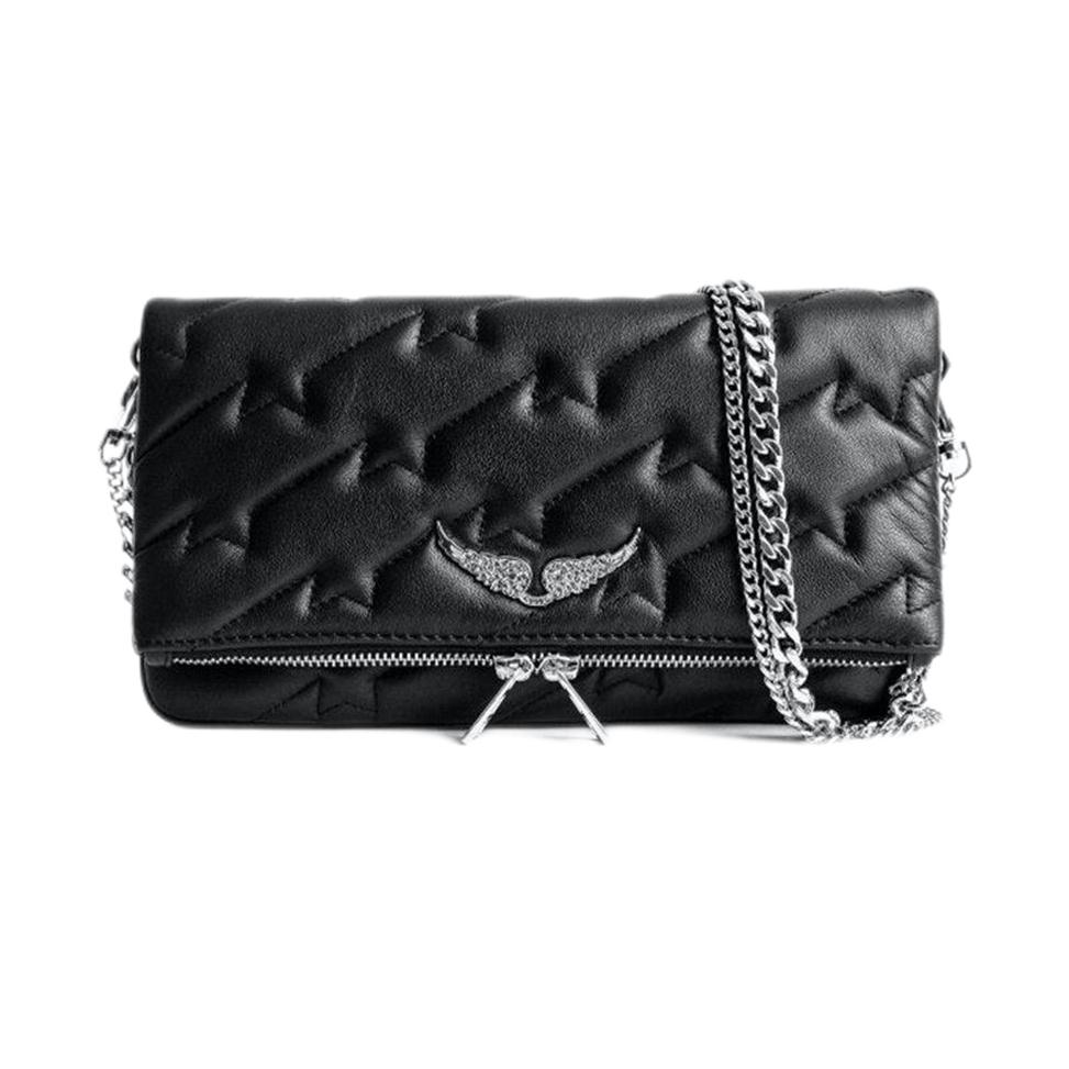 Luxury Designer Womens Bag Zadig Et Voltaire Wings Diamond-ironing Fashion Messenger Sheepskin Leather Crossbody Handbags Two Chain Lad331y, Black
Luxury Designer Womens Bag Zadig Et Voltaire Wings Diamond-ironing Fashion Messenger Sheepskin Leather Crossbody Handbags Two Chain Lad331y, Black