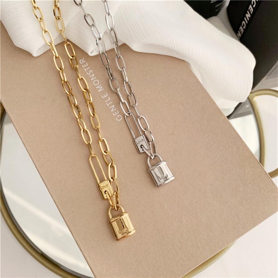 European and American fashion necklaces for women Street retro hip hop high sense locket pendant necklace Gold cold wind clavicle chain233e
European and American fashion necklaces for women Street retro hip hop high sense locket pendant necklace Gold cold wind clavicle chain233e