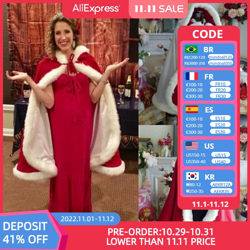 Women's Trench Coats Adult Child Cosplay Christmas Mantle Red Velvet Santa Claus Luxury Cape Cloak White Fluffy, Picture shown
Women's Trench Coats Adult Child Cosplay Christmas Mantle Red Velvet Santa Claus Luxury Cape Cloak White Fluffy, Picture shown