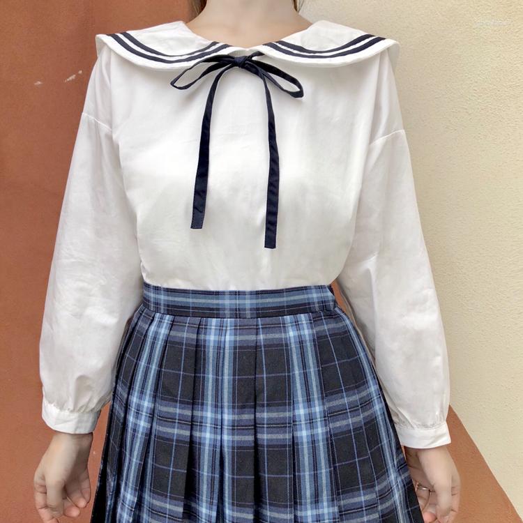 Women's Blouses Lolita Sailor Styles Long Sleeve Woman Blouse White Shirt Ladies Women Casual Tops Elegant Female For Girls
Women's Blouses Lolita Sailor Styles Long Sleeve Woman Blouse White Shirt Ladies Women Casual Tops Elegant Female For Girls