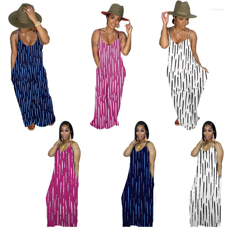 Casual Dresses Summer Basic Style Woman Loose Sleeveless Beach Dress Sexy Strap Backless With Pocket Stripe Printed Party Long, Lavender
Casual Dresses Summer Basic Style Woman Loose Sleeveless Beach Dress Sexy Strap Backless With Pocket Stripe Printed Party Long, Lavender