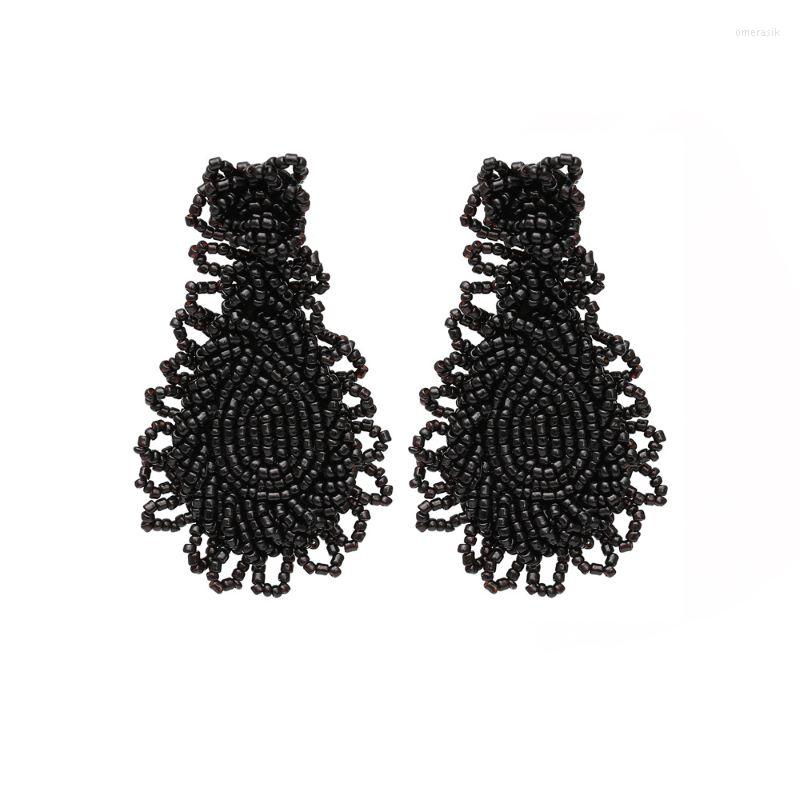 Dangle Earrings Handwoven Jewelry Women's Exaggerated Style Drop-shaped Bead Rice Beads Tassel Bohemian
Dangle Earrings Handwoven Jewelry Women's Exaggerated Style Drop-shaped Bead Rice Beads Tassel Bohemian