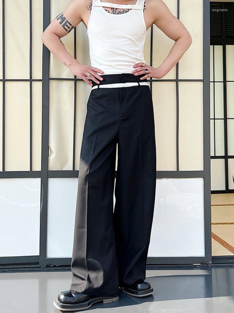 Men's Suits SYUHGFA Men Clothing 2022 Autumn Personality Solid Color Slim Casual Suit Pants For Male All-match Simple Straight Trousers, Black
Men's Suits SYUHGFA Men Clothing 2022 Autumn Personality Solid Color Slim Casual Suit Pants For Male All-match Simple Straight Trousers, Black