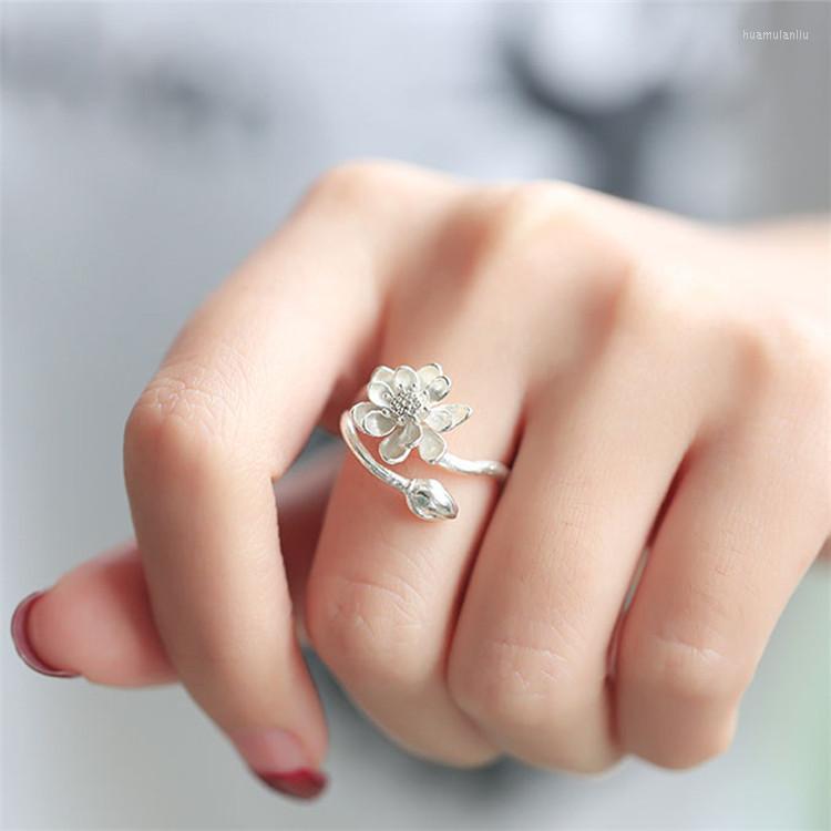 Wedding Rings Bohemian Vintage Big Lotus Flower Ring For Women Boho Antique Silver Color Knuckle Jewelry Anillos
Wedding Rings Bohemian Vintage Big Lotus Flower Ring For Women Boho Antique Silver Color Knuckle Jewelry Anillos