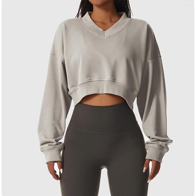 Active Shirts Casual Autumn V Neck Yoga Sports Tops Women Loose Running Long Sleeve Fitness Short Tracksuit Outdoor T Shirt, Black
Active Shirts Casual Autumn V Neck Yoga Sports Tops Women Loose Running Long Sleeve Fitness Short Tracksuit Outdoor T Shirt, Black