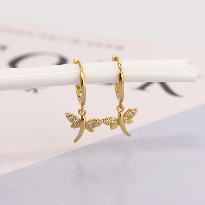 Hoop Earrings Fashion Shiny Zircon Punk Dragonfly Creativity Simple Dangle Drop For Women Jewelry Brincos Accessories
Hoop Earrings Fashion Shiny Zircon Punk Dragonfly Creativity Simple Dangle Drop For Women Jewelry Brincos Accessories