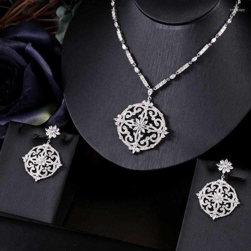 Necklace Earrings Set JaneKelly White Nigeria 2pcs Zirconia Sets For Women Party Dubai CZ Crystal Wedding Bridal, Picture shown
Necklace Earrings Set JaneKelly White Nigeria 2pcs Zirconia Sets For Women Party Dubai CZ Crystal Wedding Bridal, Picture shown