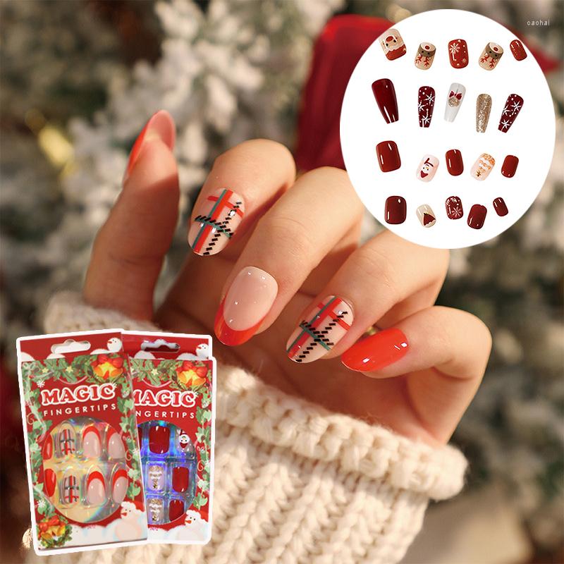 False Nails Nail Decor Acrylic Artificial Extension Manicure Christmas Press On Full Cover Fake 24PCS Short
False Nails Nail Decor Acrylic Artificial Extension Manicure Christmas Press On Full Cover Fake 24PCS Short