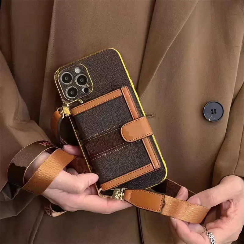 Luxury Designer Card Holder Phone Cases for iPhone 14 pro max 14plus 14 13 13pro 12 12promax xsmax xr x xs 11 11promax Electroplated Handbag Case with lanyard, L2-light brown
Luxury Designer Card Holder Phone Cases for iPhone 14 pro max 14plus 14 13 13pro 12 12promax xsmax xr x xs 11 11promax Electroplated Handbag Case with lanyard, L2-light brown