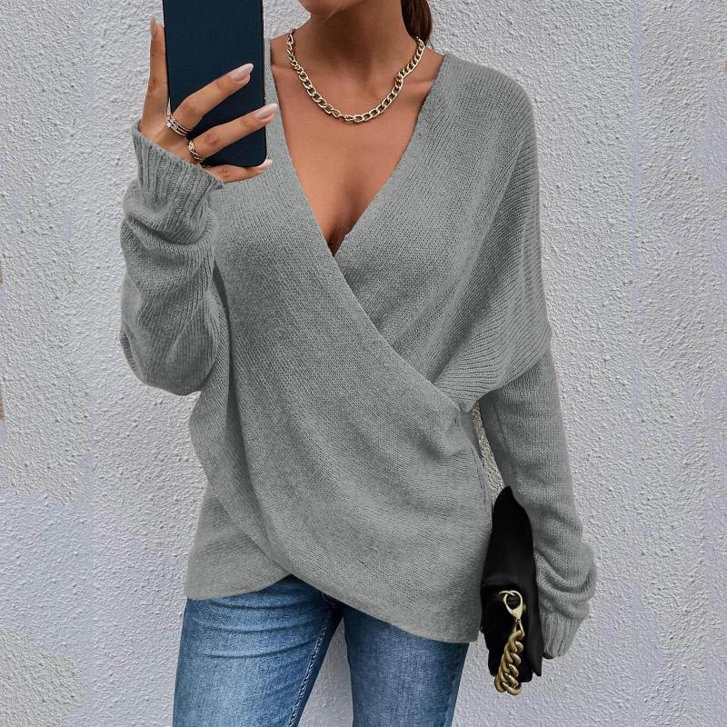 Women' Sweaters Women Fashion Solid Color Long Cross Loose Sleeve Knit Sweater Coat Pullovers, Black
Women' Sweaters Women Fashion Solid Color Long Cross Loose Sleeve Knit Sweater Coat Pullovers, Black