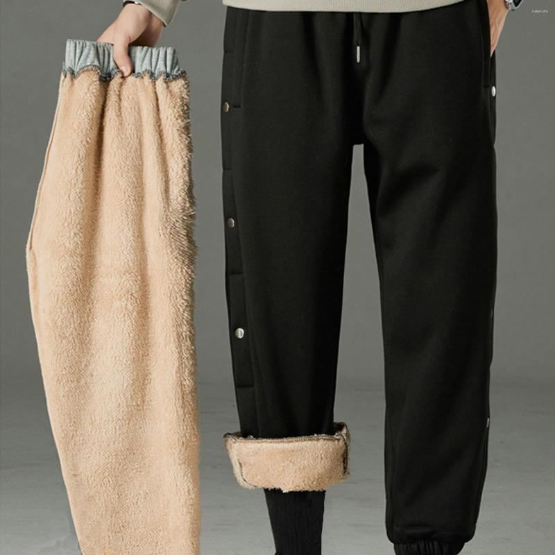Men's Pants Men's Jogging Bottoms Warm Fleece Casual Sweatpants Winter Thickened Sports Drawstring Mid-waist Trousers With Pockets, Black
Men's Pants Men's Jogging Bottoms Warm Fleece Casual Sweatpants Winter Thickened Sports Drawstring Mid-waist Trousers With Pockets, Black