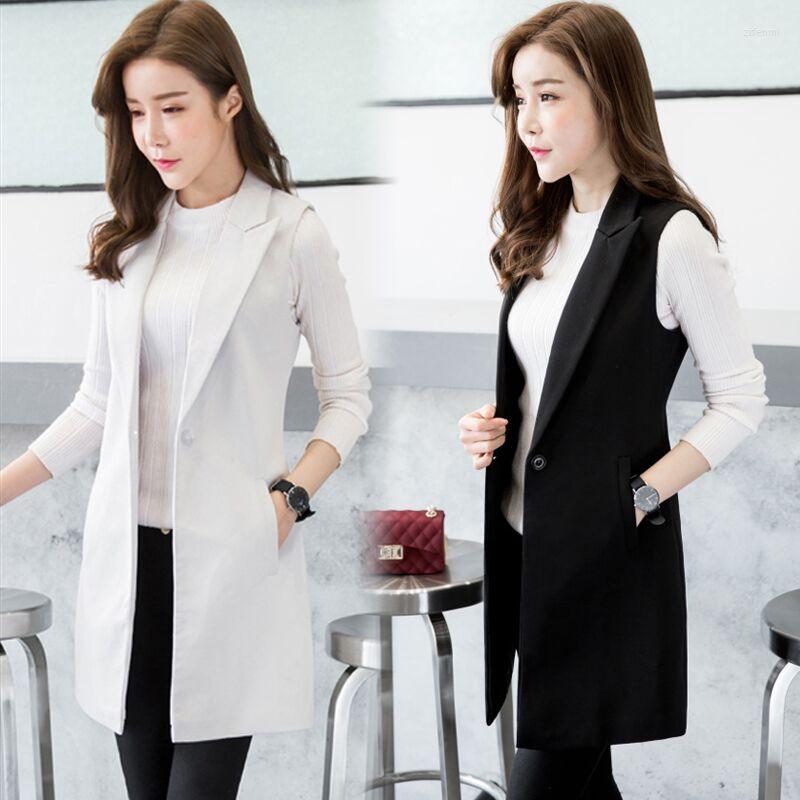 Women' Vests Women' Suits Vest Long Section Of The Autumn And Winter Korean Slim Sleeveless Jacket
Women' Vests Women' Suits Vest Long Section Of The Autumn And Winter Korean Slim Sleeveless Jacket