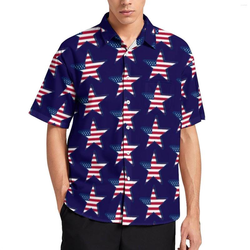 Men's Casual Shirts USA American Flag Shirt Men Star Print Patriotic Hawaii Trending Blouses Short Sleeves Oversize, Style-8
Men's Casual Shirts USA American Flag Shirt Men Star Print Patriotic Hawaii Trending Blouses Short Sleeves Oversize, Style-8
